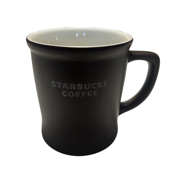 Starbucks Brown Coffee Mug 16oz 2008 Matte Finish Ceramic Collectors Cup - Picture 1 of 3